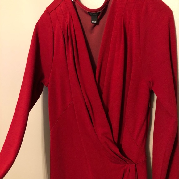 Ann Taylor Long sleeve wrap dress - Picture 3 of 4